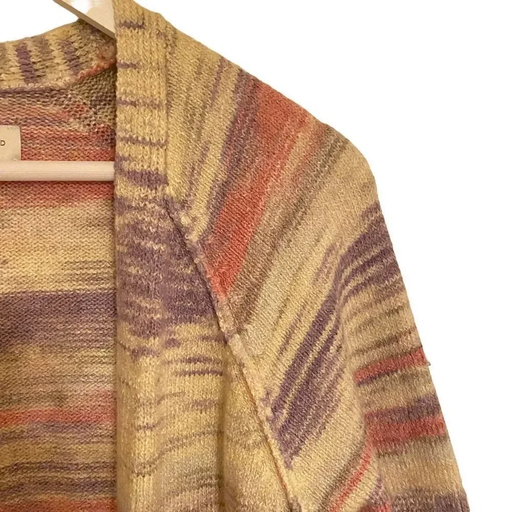 Lucky Brand medium space dye color cardigan pockets